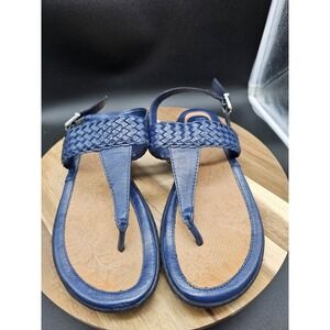 B.O.C. Blue Open Toe Thong Sandals Womens Size 9